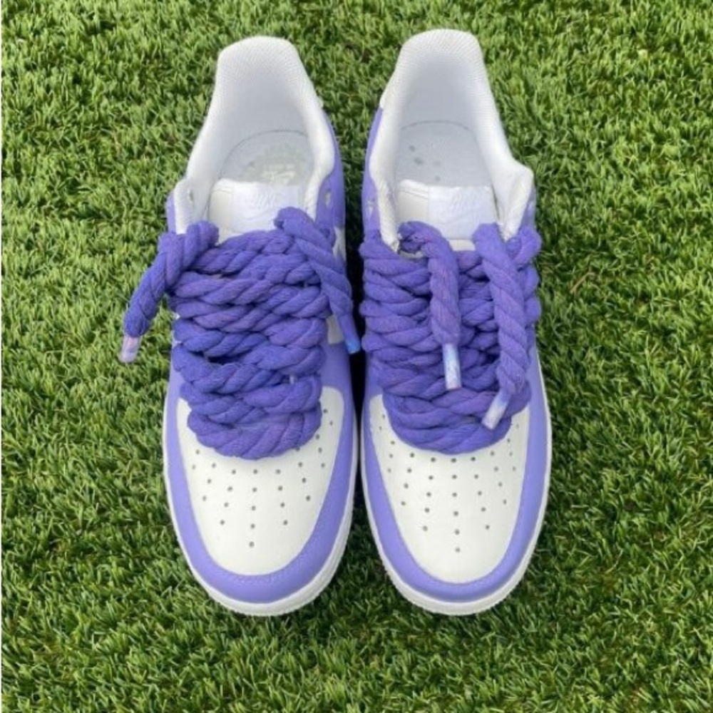 New celebrity custom rope laces Air Force one